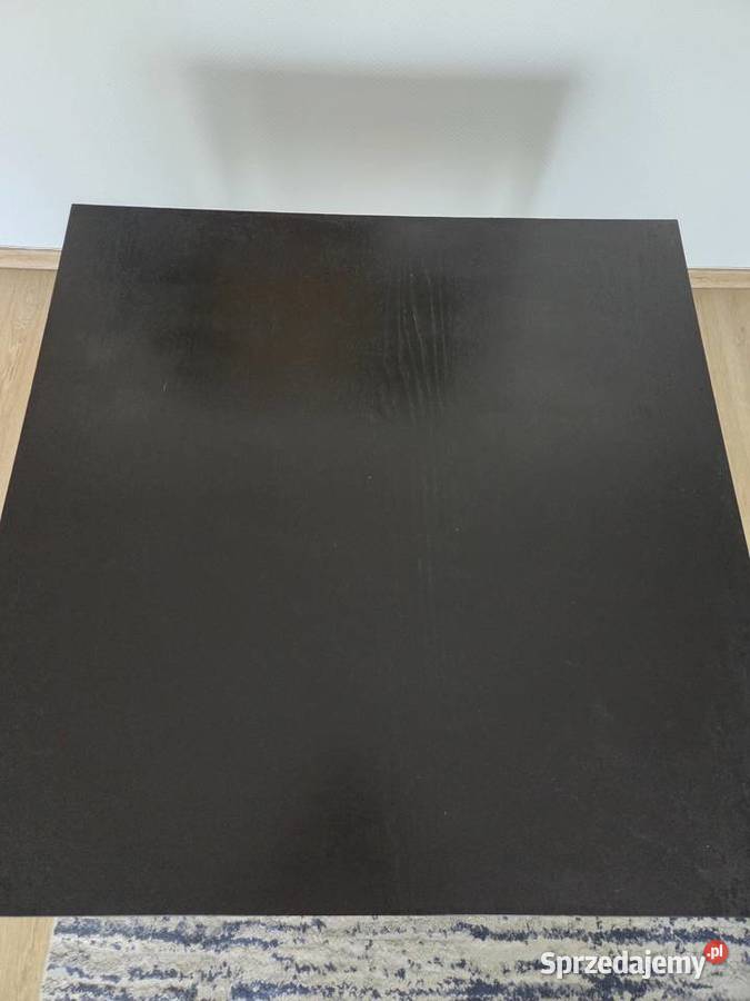 Czarny stół drewniany rozkładany 90x901685x90 Wrocław sprzedam