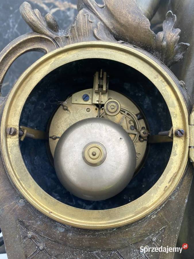 Mosiężny zegar kominkowy Ostrzeszów