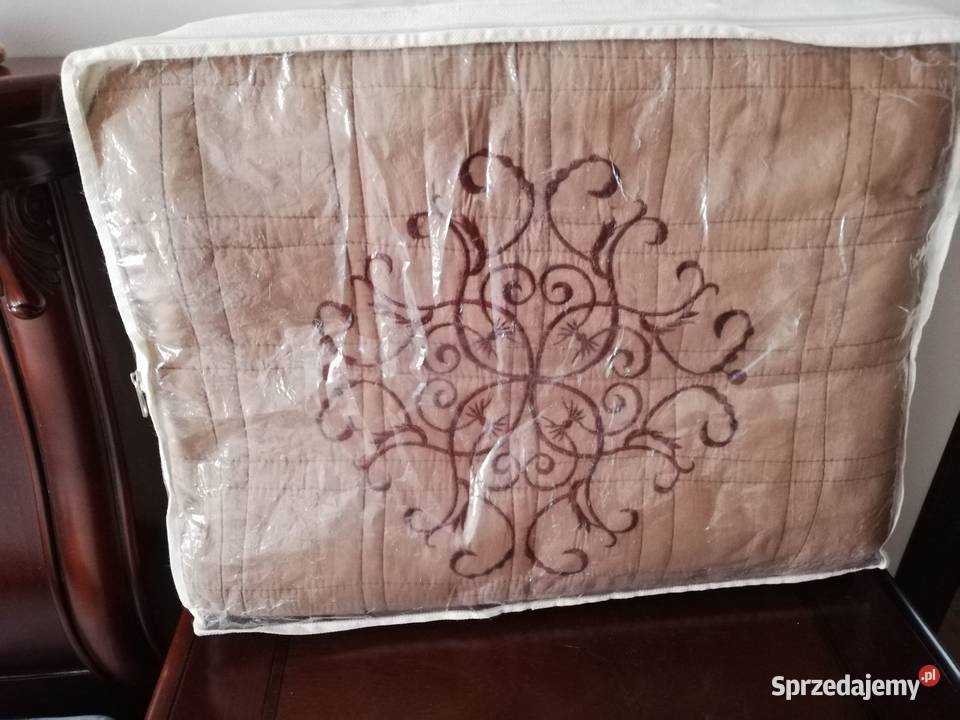 Dwustronna narzuta firmy Kid brązowy Lublin