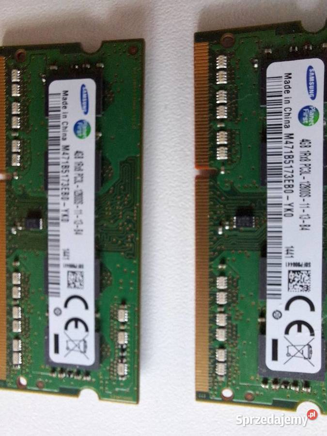 Pamięć ram DDR3L Lenovo Z50 2x4gb Pamięci Ząbki