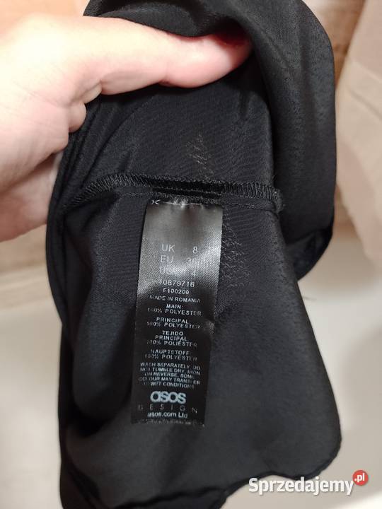 36S ASOS Design Czarna Halka pod sukienkę z sprzedam