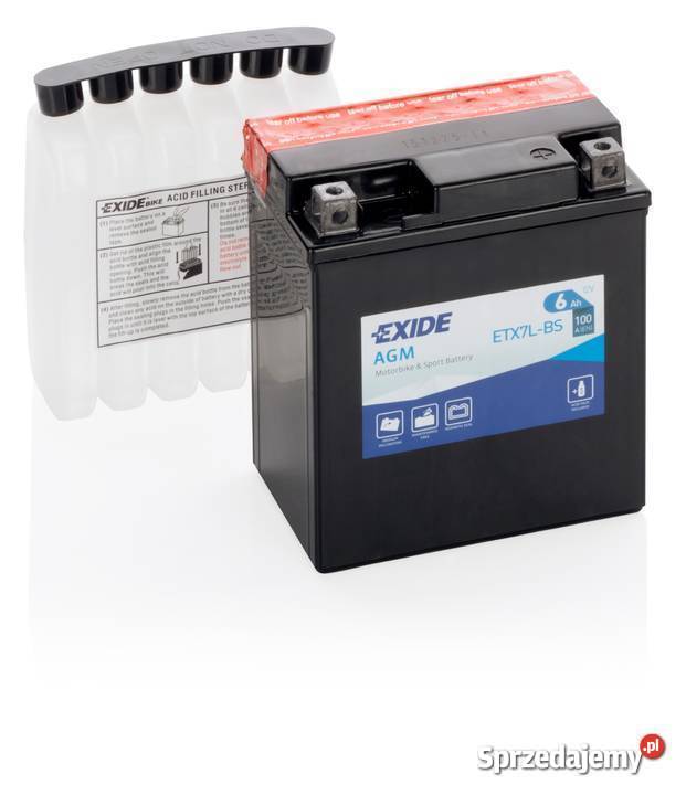 Akumulator motocyklowy EXIDE ETX7LBS YTX7LBS 12V Września