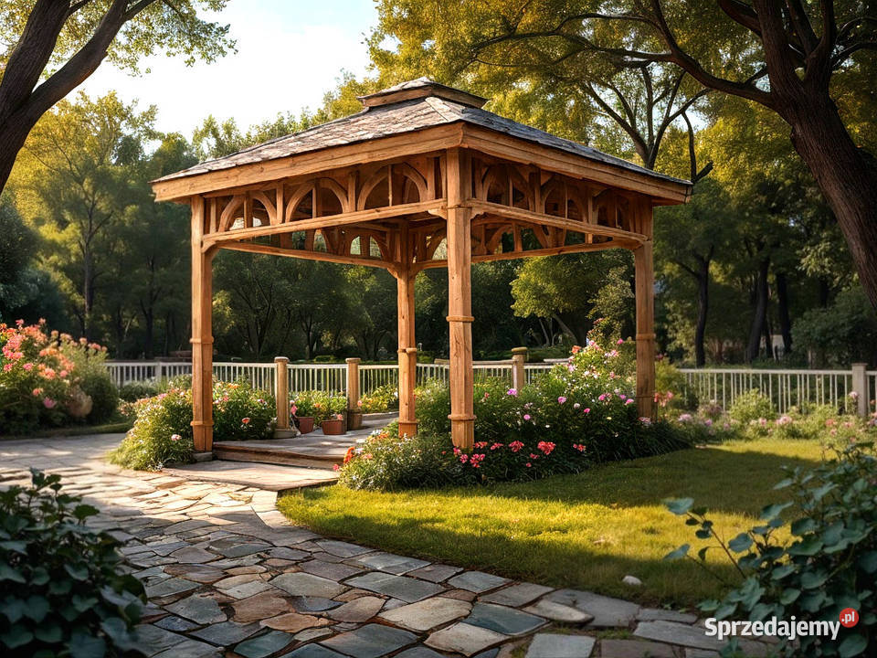 ALTANA 6 DREWNIANA KWADRATOWA 3x3 OGRODOWA Altany i wiaty sprzedam