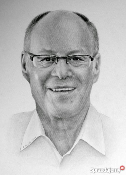 Portret ołówkiem na zamówienie ze zdjęcia Gryfino