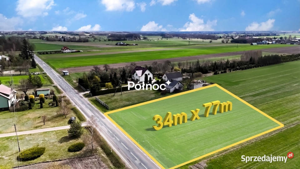 Działka o pwierzchni 2634 m Witoldów