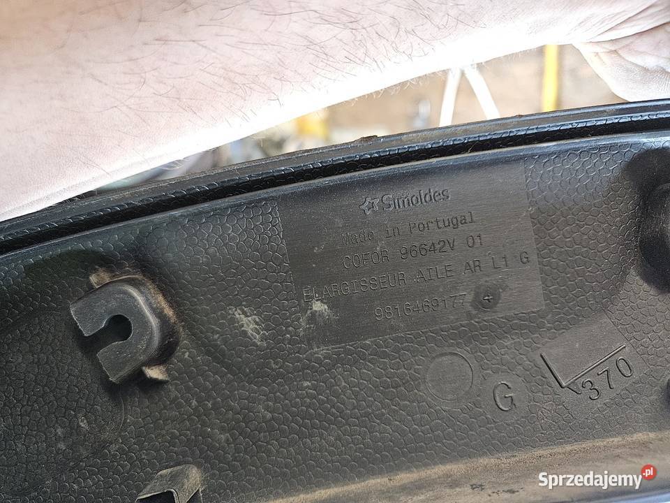 PEUGEOT RIFTER LISTWA BŁOTNIKA LEWY TYŁ LEWA Listwy i nakładki wielkopolskie Międzychód