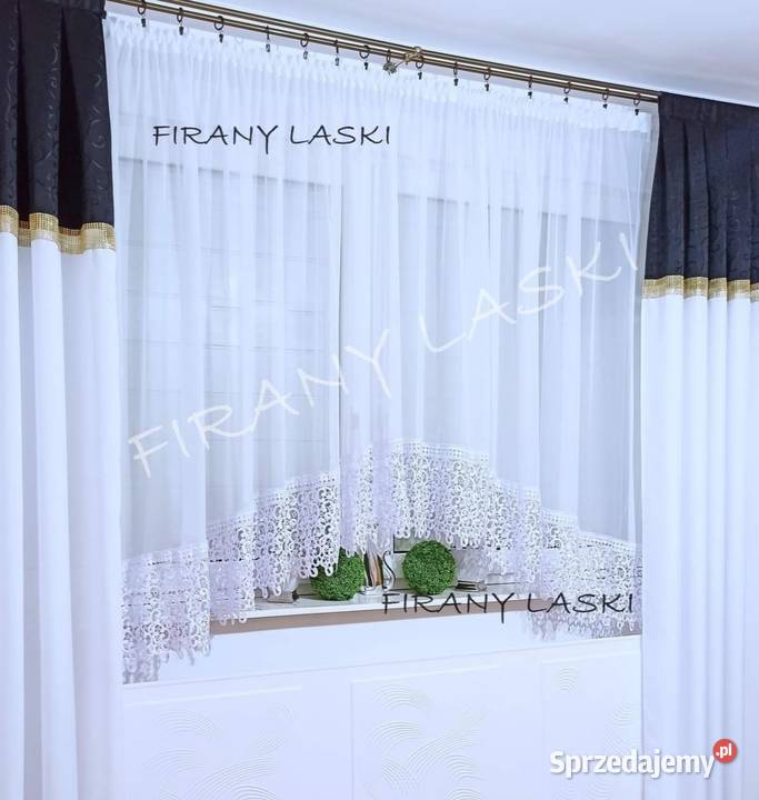 Firany Gotowe firanki do salonu pokoju gipiura Firany Bielsk Podlaski