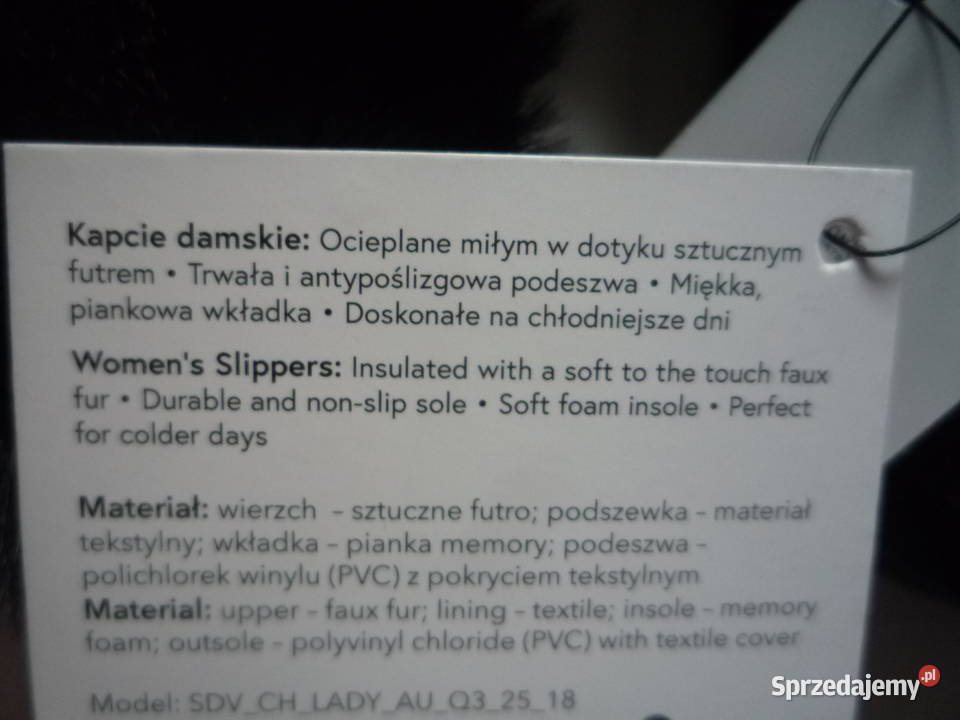 Nowe Cleve 4041 Kapcie damskie Klapki Czarne Szczecin