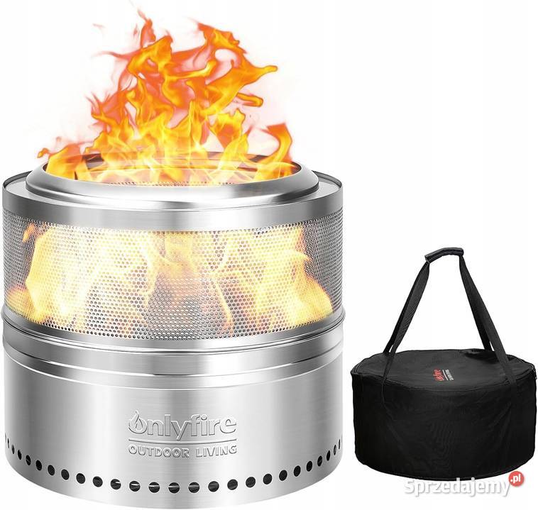 Bezdymne palenisko palone drewnem stal mazowieckie Myszyniec