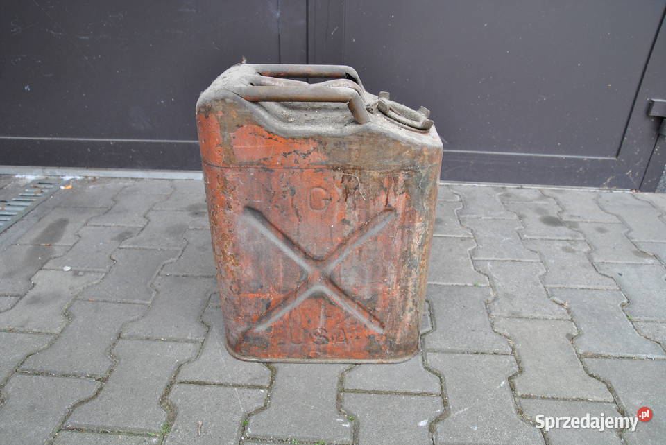 Stary metalowy kanister 20L SERVUS QMC USA małopolskie Wieliczka sprzedam