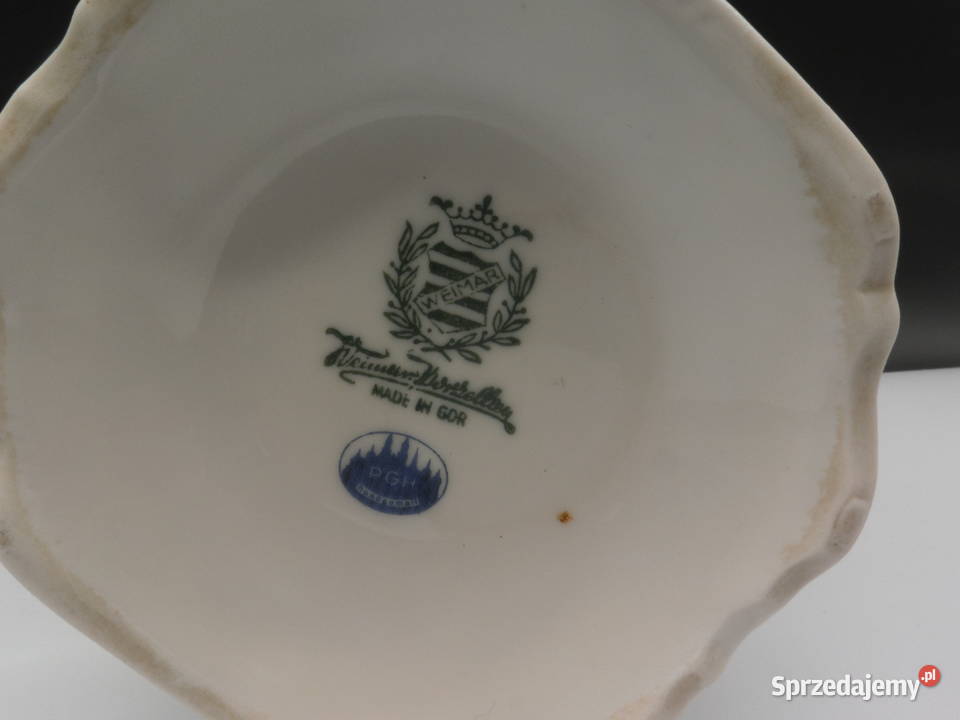 Wazon Porcelanowy Weimar Motyw Motyla Porcelana i szkło