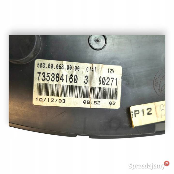 LICZNIK ZEGARY 735364160 Fiat Idea 12 14 16V 13 Chełm