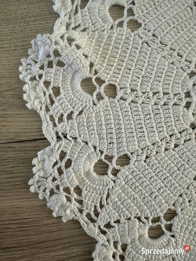 Serweta serwetka szydełko okrągłe cacko 30