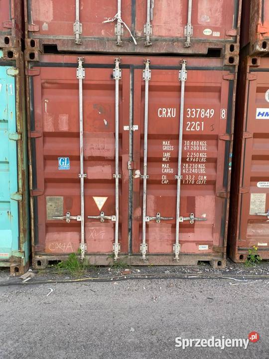 Kontener Morski Magazynowy Budowlany 20DV pomorskie Gdańsk