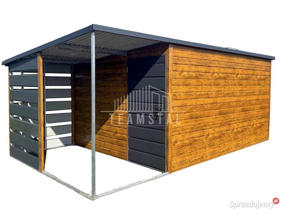 Schowek Domek Ogrodowy 4x3m wiata 15m Drzwi Ogród