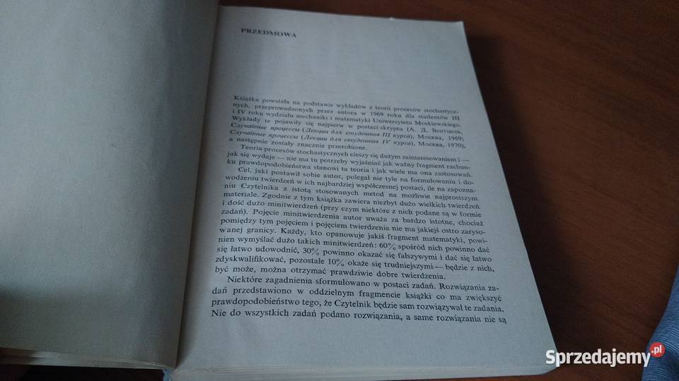 Wykłady z teorii procesów stochastycznych A D studia pomorskie