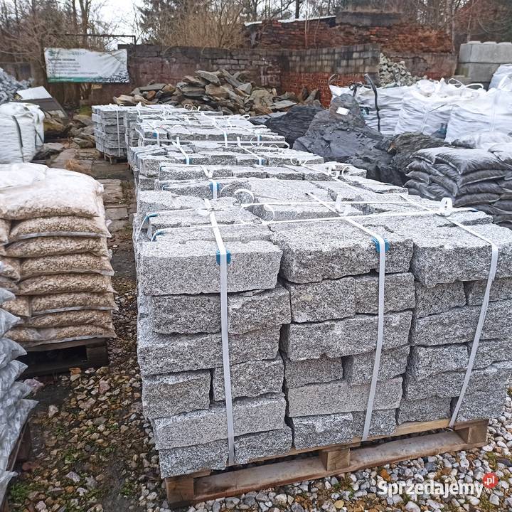 Kamień Murowy Szary 102040 opornik granitowy Oświęcim