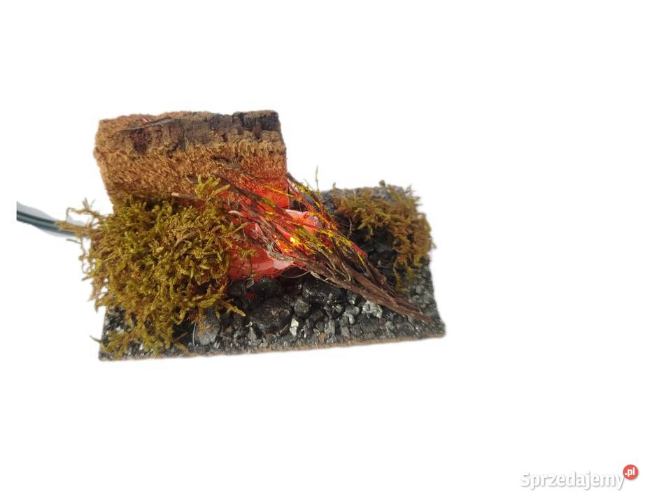 Ognisko do szopki makiety drewno efekt ognia Nowy Sącz