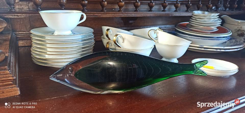 Figurka RybaUnikatowa Vintage FM Art Glass pomorskie Gdańsk