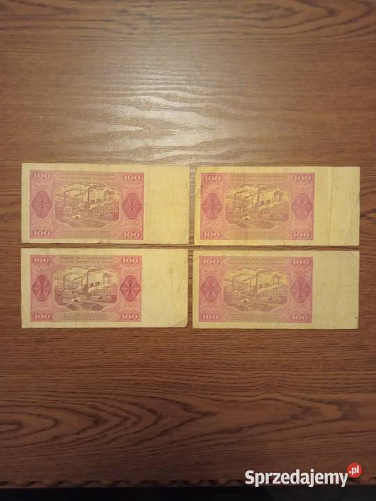 Banknot 100 1948r wielkopolskie Leszno