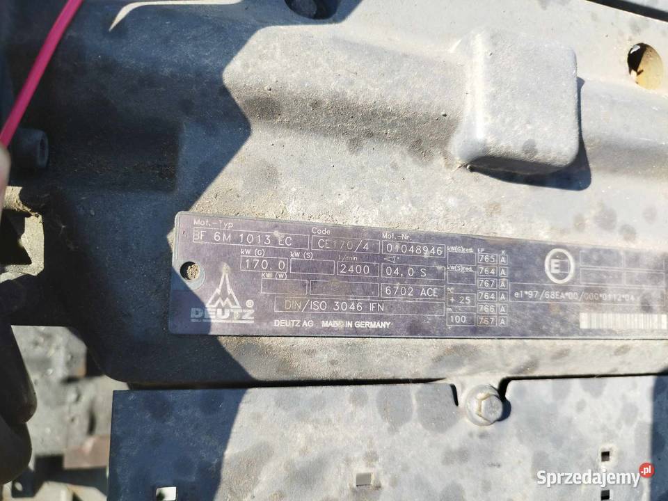 Silnik Deutz BF 6M 1013 Deutz BF6M1013 Strzyżew
