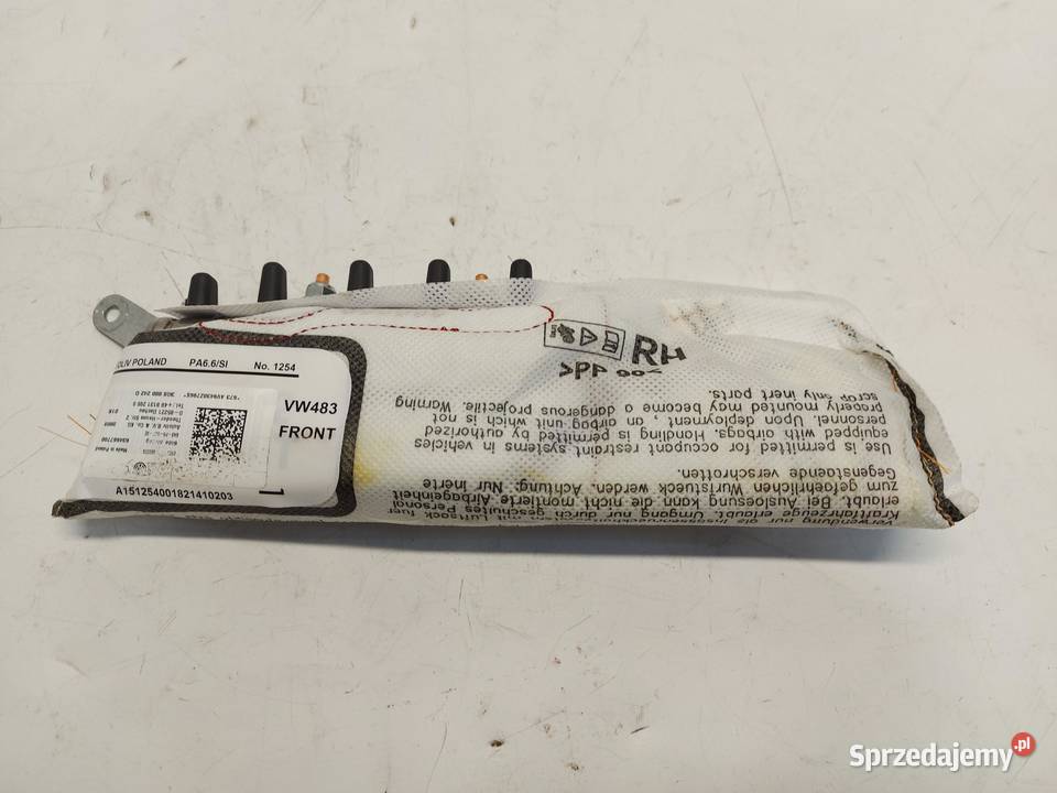 VW Arteon 3G8 2018r PODUSZKA AIRBAG FOTELA PRAWA