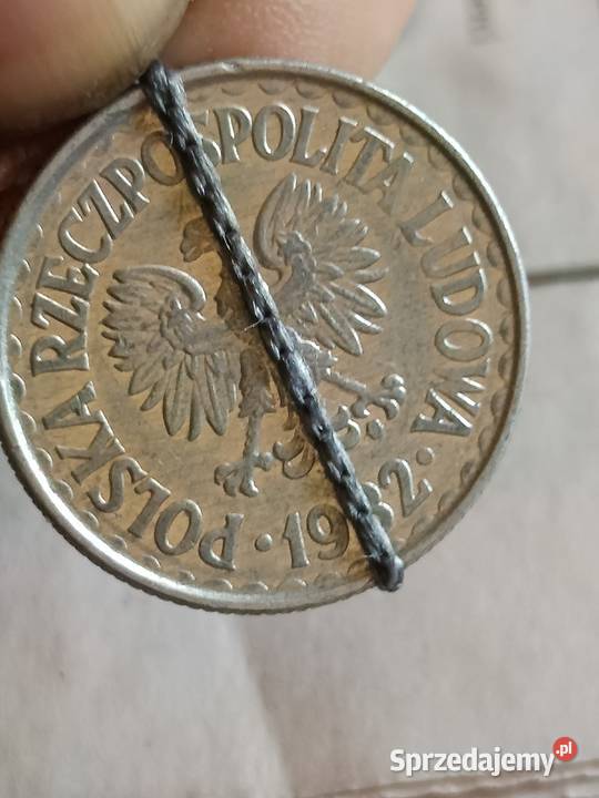 Sprzedam monete 1 zloty 1982 lekka skretka Chełm sprzedam