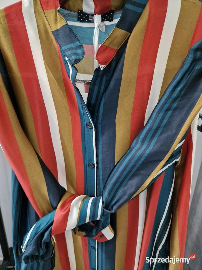 Koszulowa sukienka Uni Pasek Xs S M L XL Żywiec