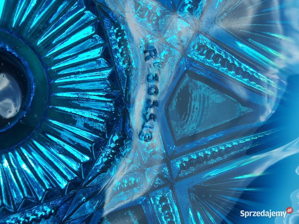 George Davidson szklana patera wzór Victoria Kraków