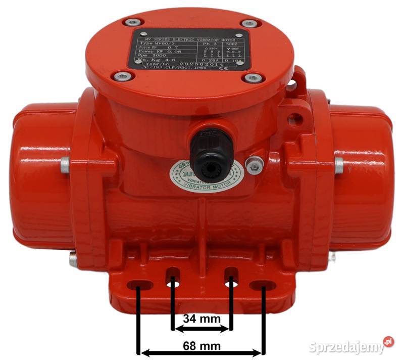 SILNIK Wibracyjny MV603 3000 OBR 008kW 07kN Solec Kujawski