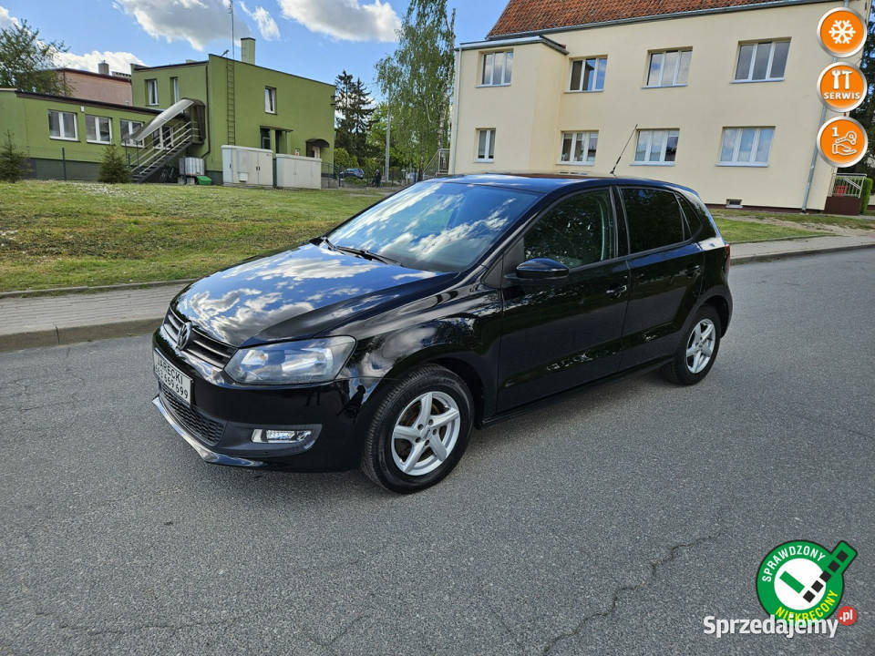 Volkswagen Polo Opłacony Zdrowy Zadbany czarny warmińsko-mazurskie Kisielice