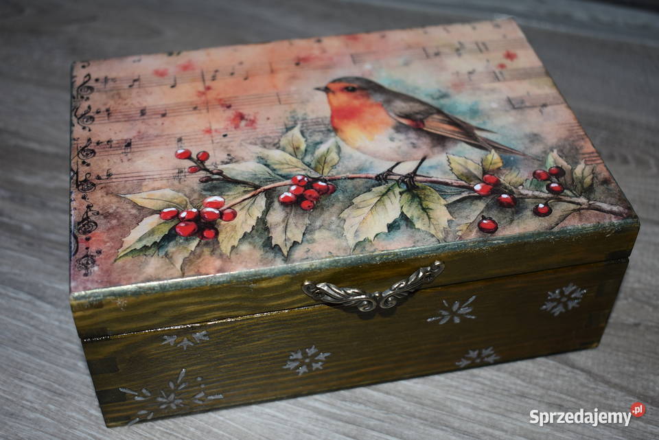 Szkatułka rękodzieło decoupage Warszawa