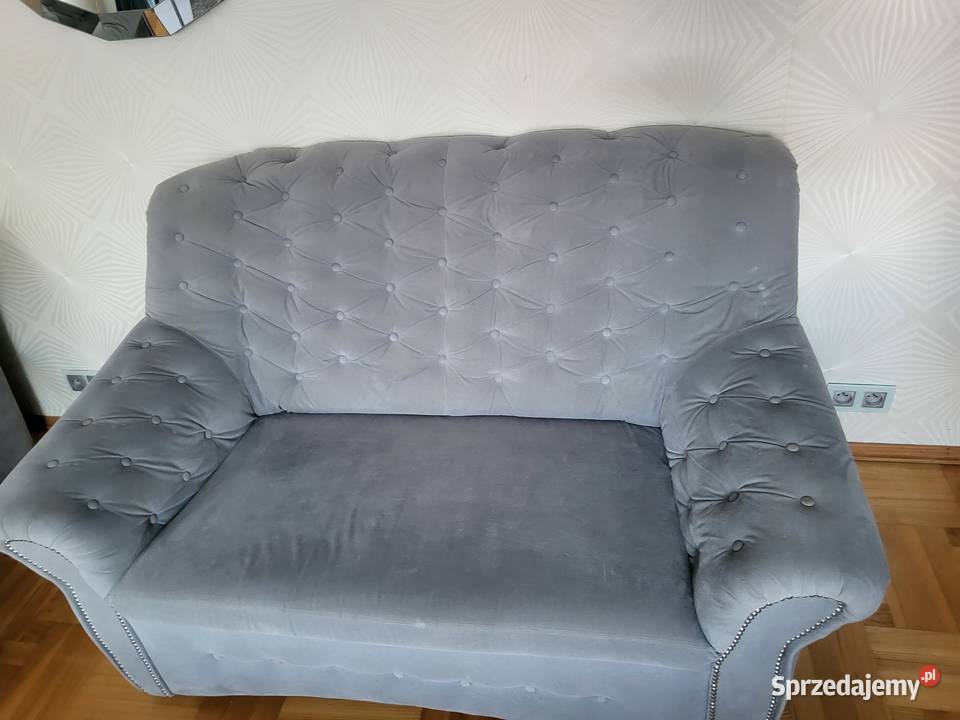 Sofa kanapa dwuosobowe KLER szara tapicerowana Lublin