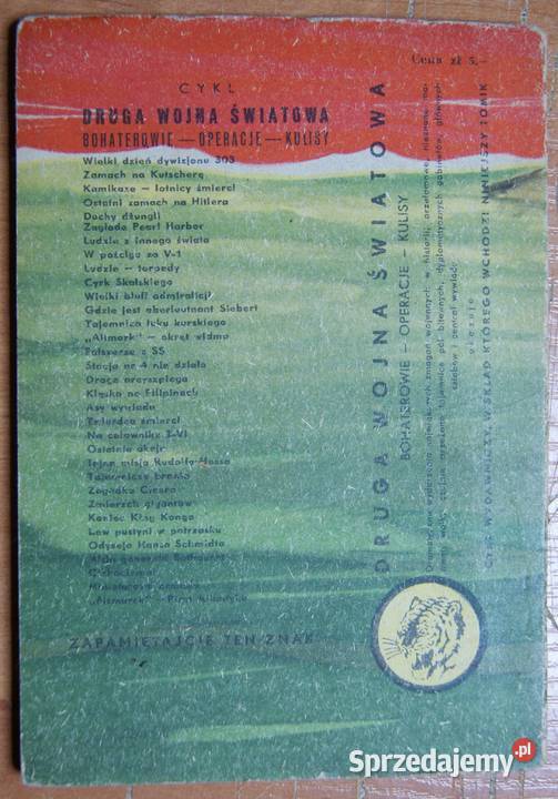 Żółty Tygrys Dywizjon żab 1959 sprzedam