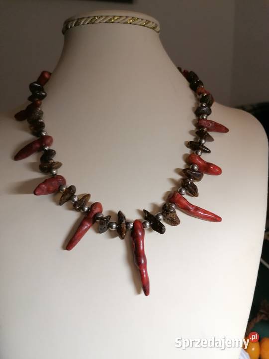 Naszyjnik bursztyn koral korale Białystok