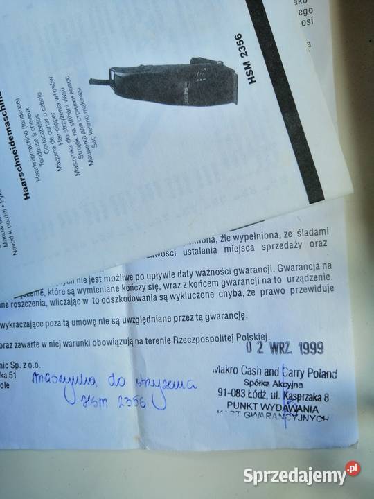maszynka do strzyżenia sieciowa CLATRONIC HSM Zgierz