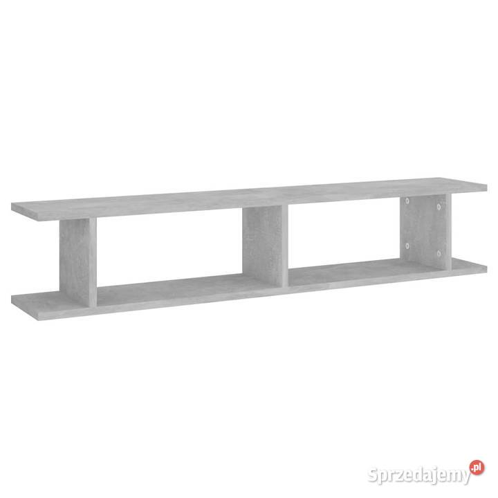 Półki ścienne 2 szarość betonu 105x18x20 mazowieckie