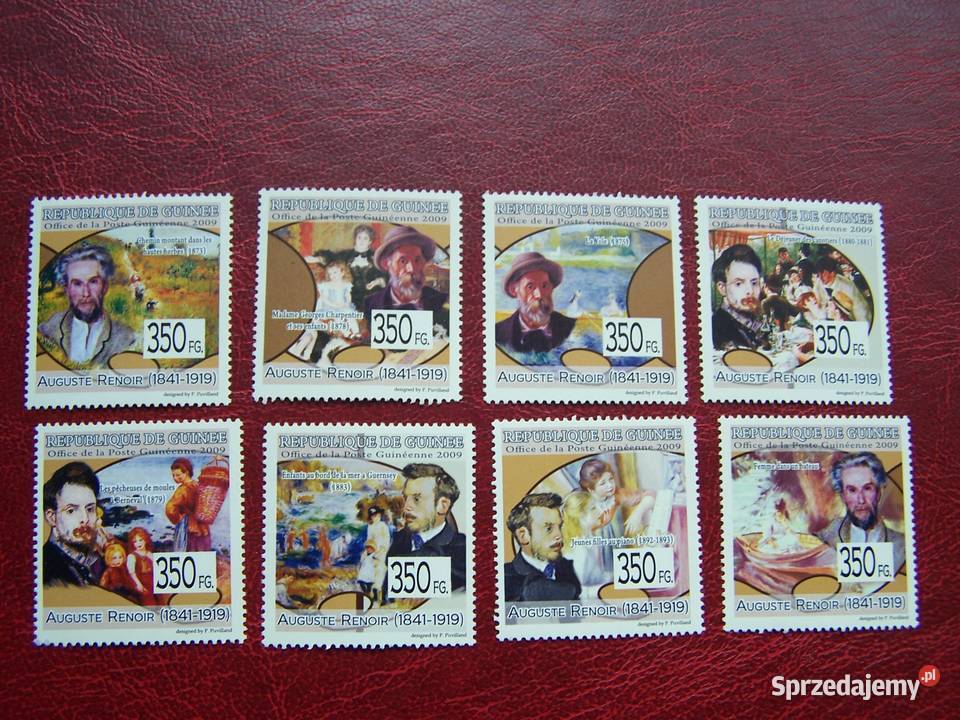 Gwinea 2009 MNH Sztuka Malarstwo Auguste Renoir śląskie Tychy sprzedam