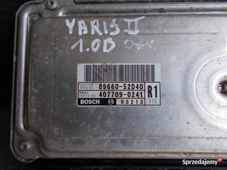 TOYOTA YARIS 10 komputer sterownik silnika Zamość