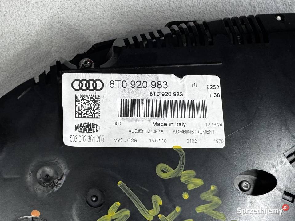 LICZNIK ZEGAR PRĘDKOŚCIOMIERZ AUDI S5 8T B8 Warszawa