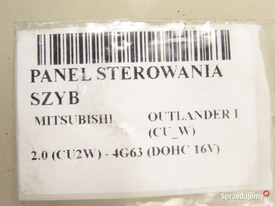 PANEL SZYB MITSUBISHI OUTLANDER I CUW MR502231 Panele sterowania, przełączniki