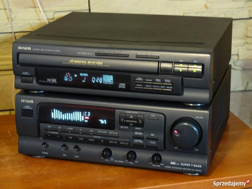mocny wzmacniacz Aiwa MXZ3000 z korektorem i CD Jasło