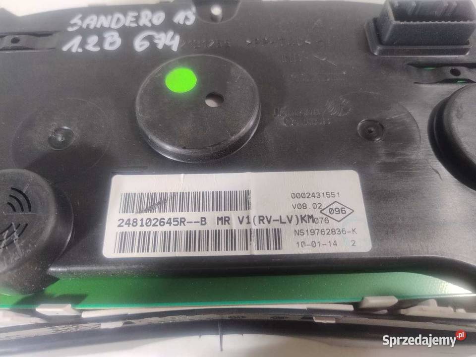 LICZNIK DACIA SANDERO II 12 248102645R osobowe Liczniki i zegary