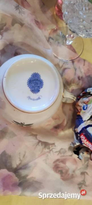 Cukiernica ecru porcelana JW Schmidt 1930r Wrocław