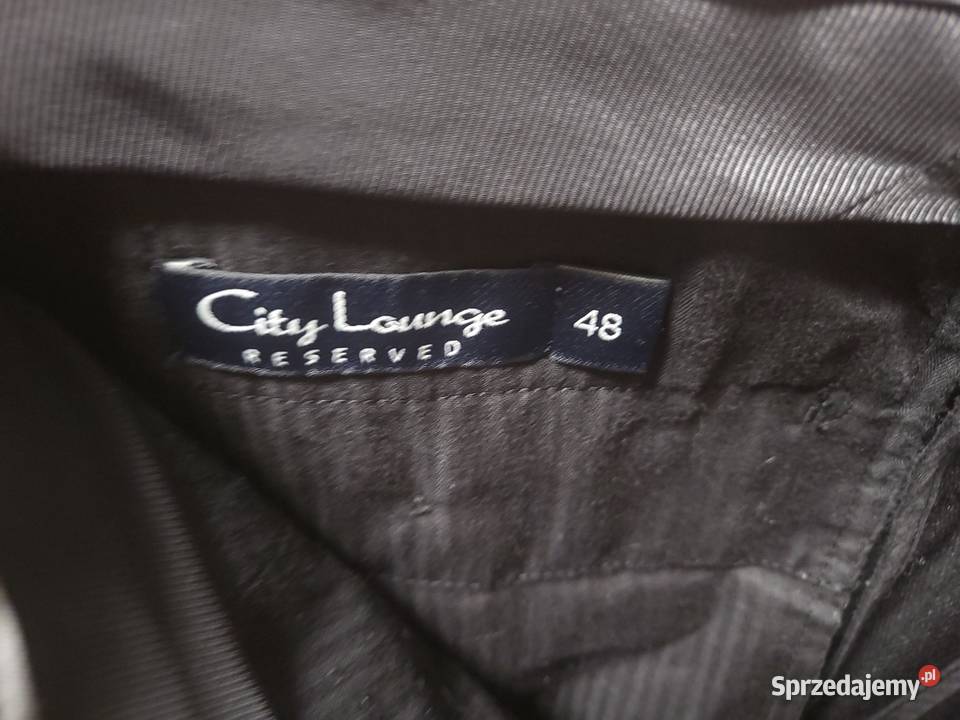 Spodnie męskie eleganckie garniturowe czarne 48 Warszawa