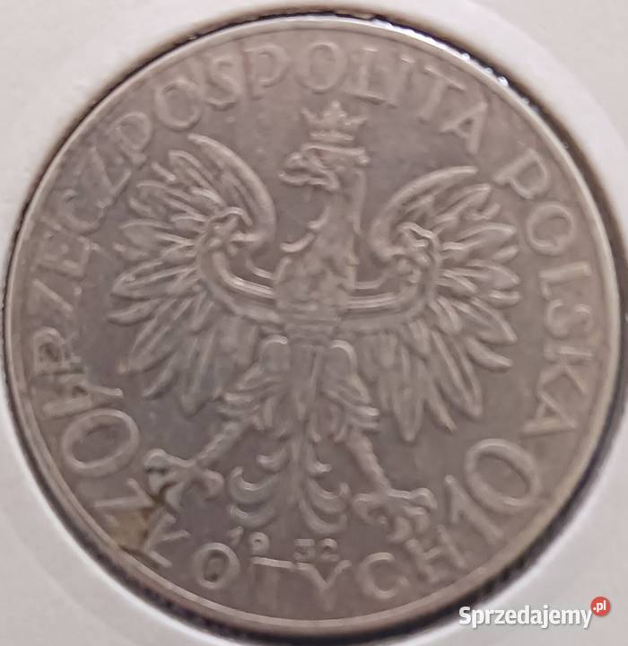 10 Głowa kobiety 1932 zzmoryginał2 Numizmatyka wielkopolskie Konin