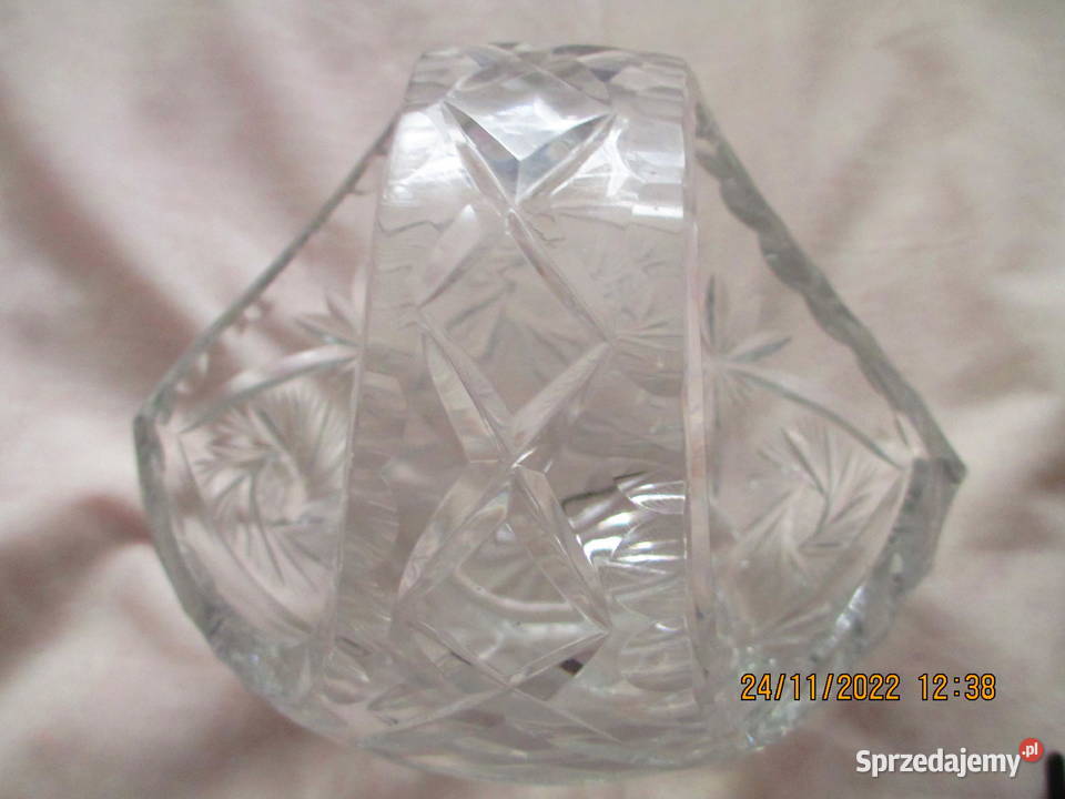 Kryształowy koszyk ze szlifem mazowieckie