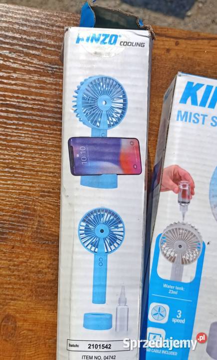 Wiatraczek Mini USB Wentylator Mgiełka Biały