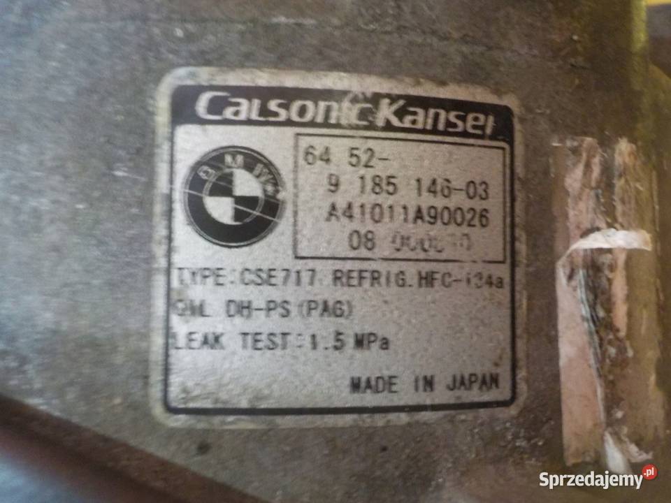 BMW X5 E70 E60 30 D 08r 235 M57D30 sprezarka Kompresory klimatyzacji