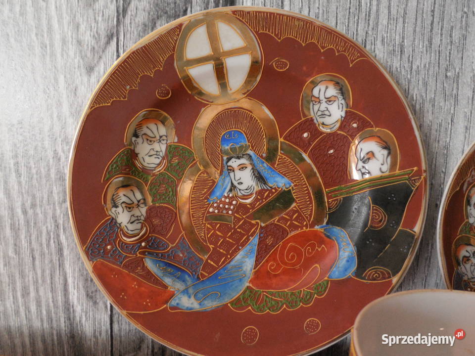 Filiżanka orientalna komplet śniadaniowy trio Porcelana i szkło Raszków